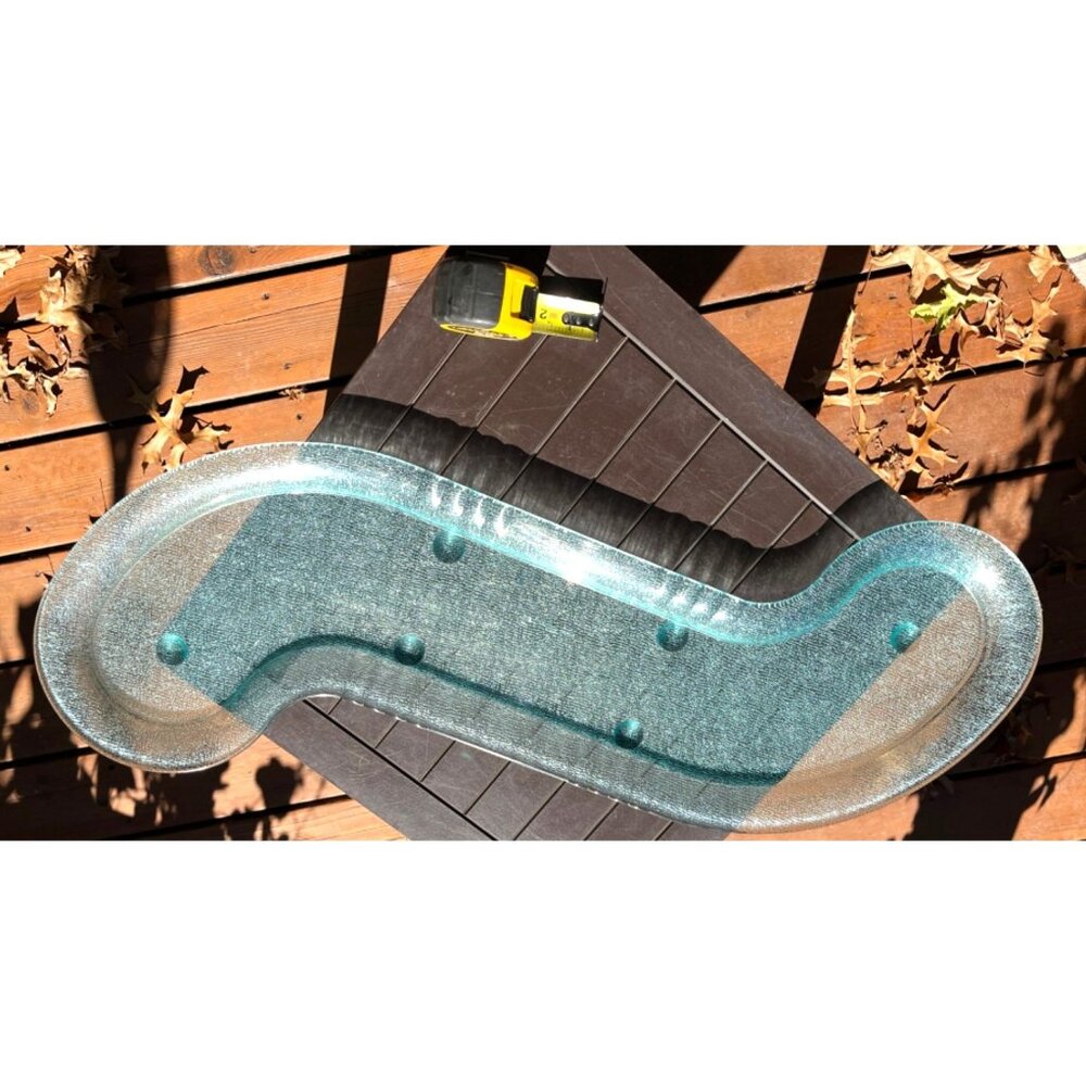 XL Sushi Serving Platter (Holds Ice) S-Shape Polycarbonate GET HI-2036 Banquet